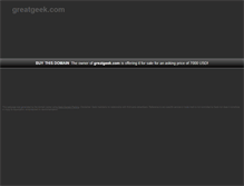Tablet Screenshot of greatgeek.com